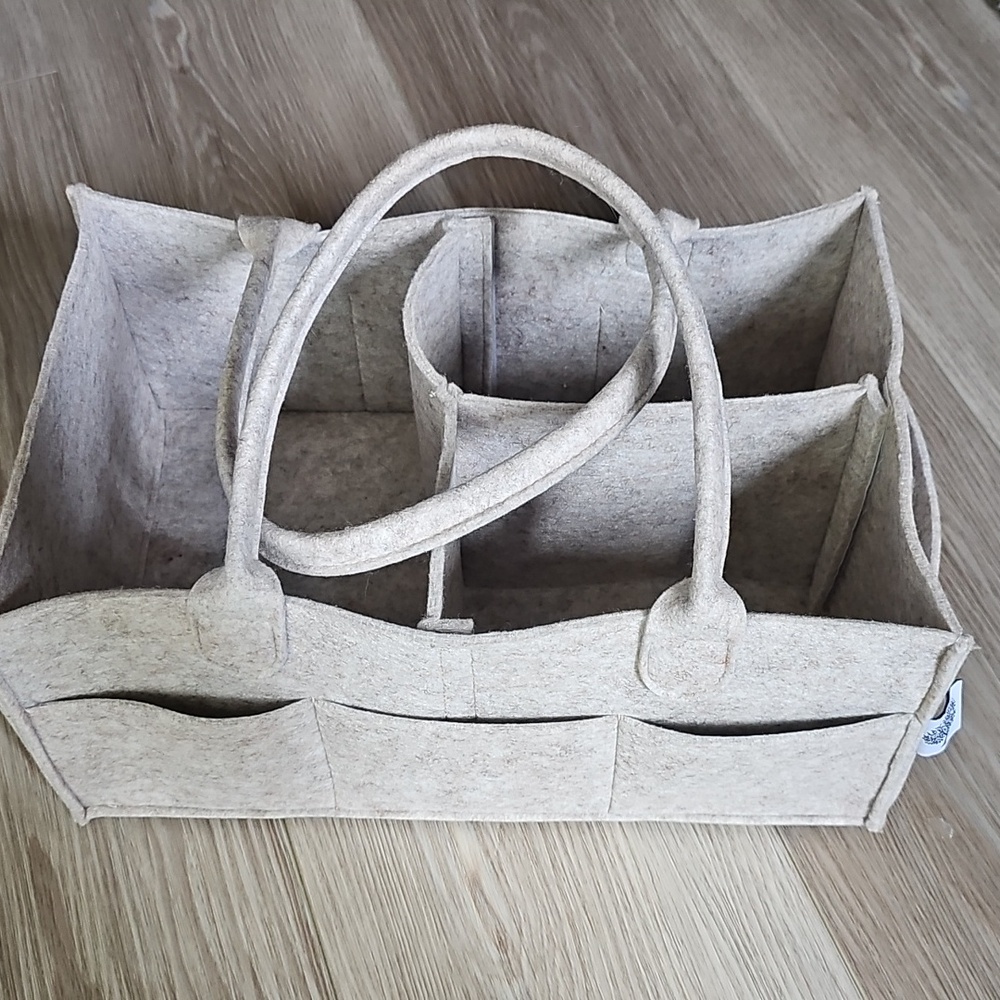 Parker Baby Co. Diaper Caddy - Nursery Storage Bin and Car Organizer for Diapers